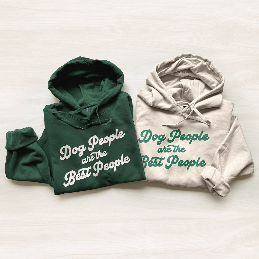 Dog People Are the Best People Hoodie | Unisex Fleece Pullover for Dog Lovers