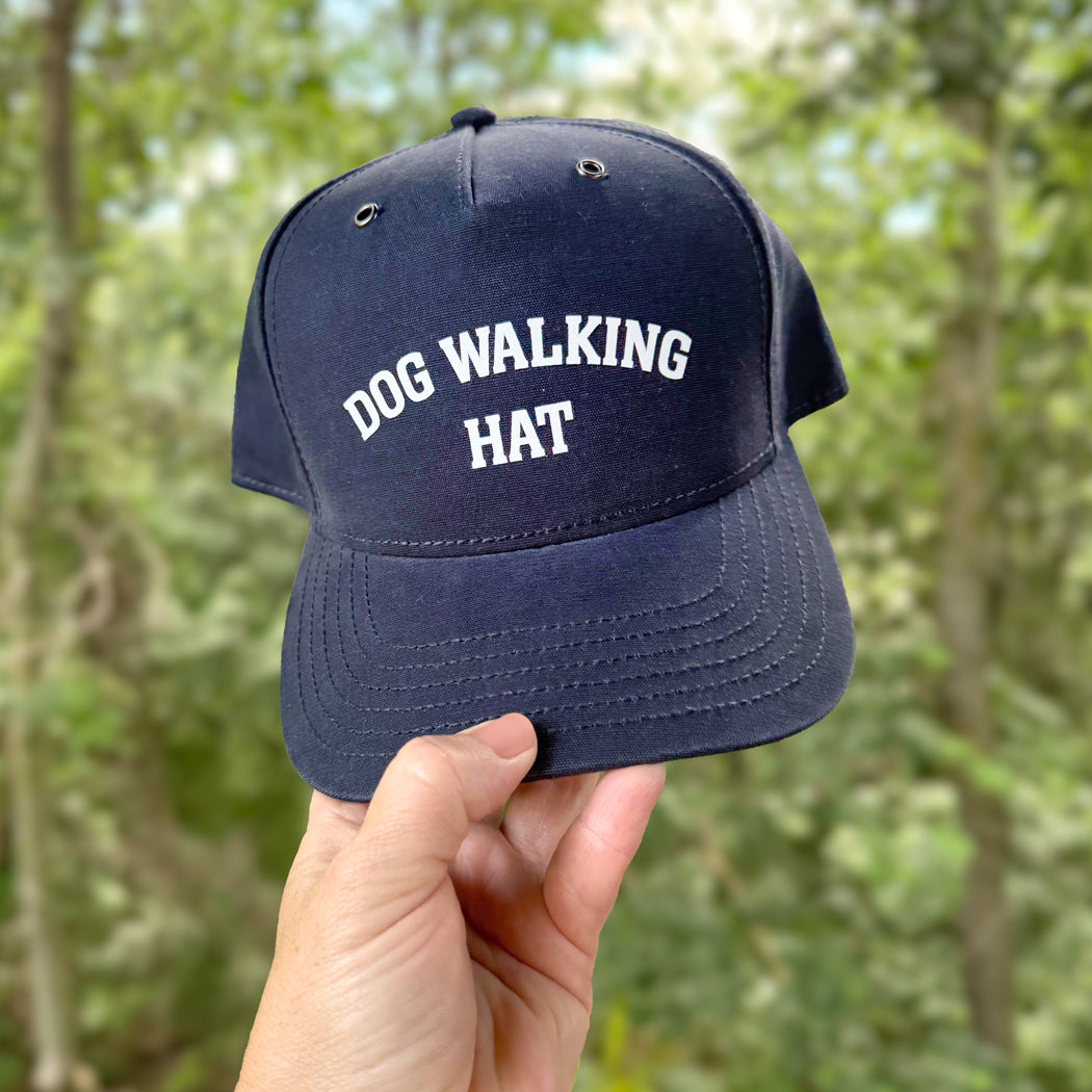 Dog Walking Hat | Classic Cotton Dad Cap for Dog Lovers in Olive, Navy & Wheat