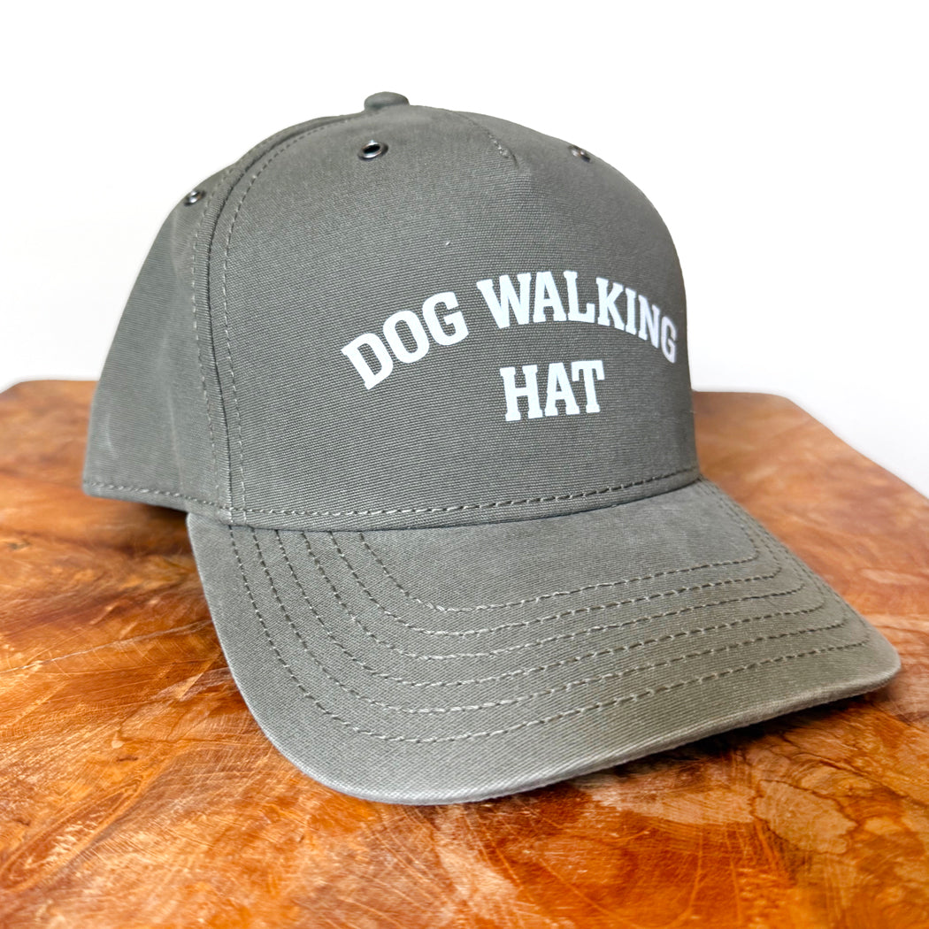 Dog Walking Hat | Classic Cotton Dad Cap for Dog Lovers in Olive, Navy & Wheat
