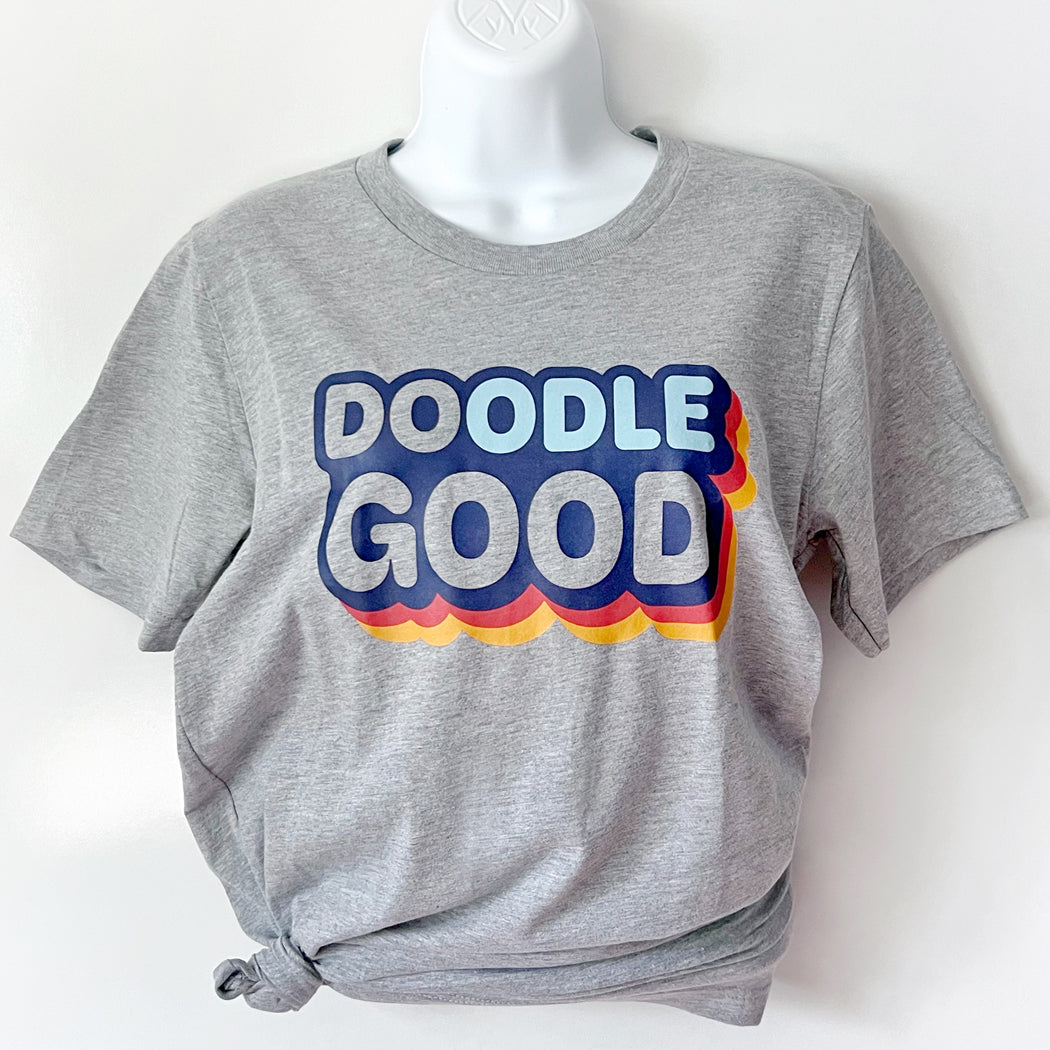 Doodle Good. Do Good. t-shirt for doodle dog lovers, featuring a soft and comfortable fit.