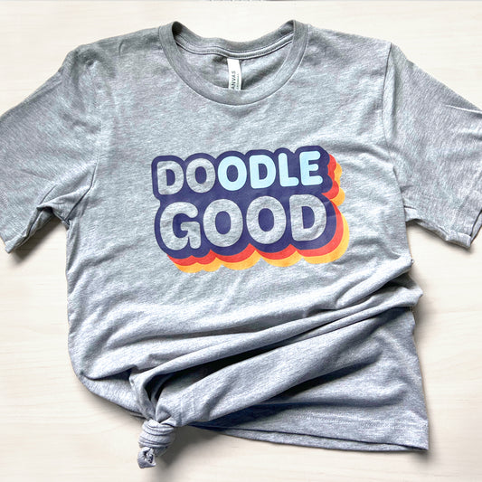 Doodle Good. Do Good. t-shirt for doodle dog lovers, featuring a soft and comfortable fit.