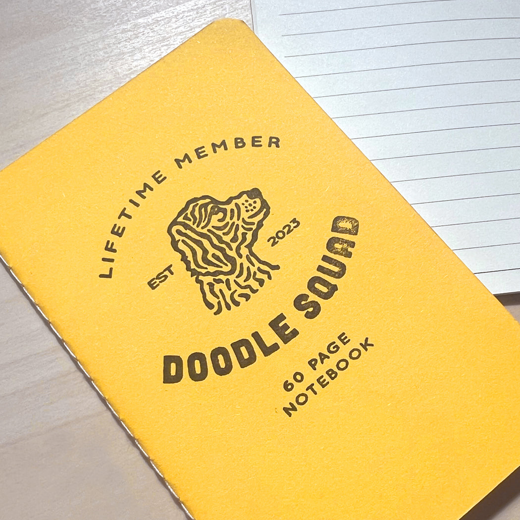 Doodle Squad Pocket Notebooks set of 3 – cute and functional mini journals for dog lovers.