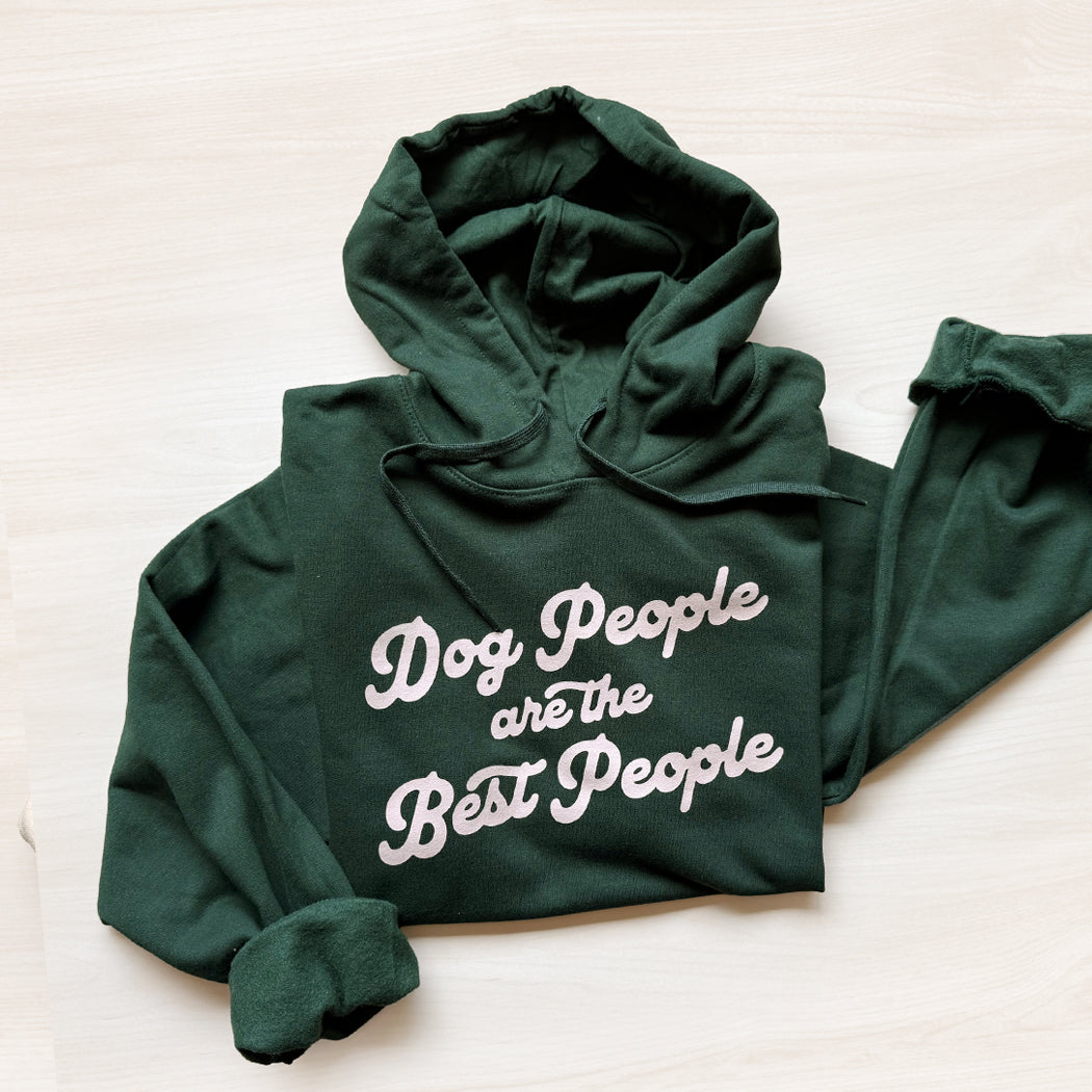 Dog People Are the Best People Hoodie | Unisex Fleece Pullover for Dog Lovers