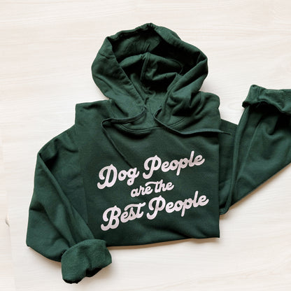 Dog People Are the Best People Hoodie | Unisex Fleece Pullover for Dog Lovers