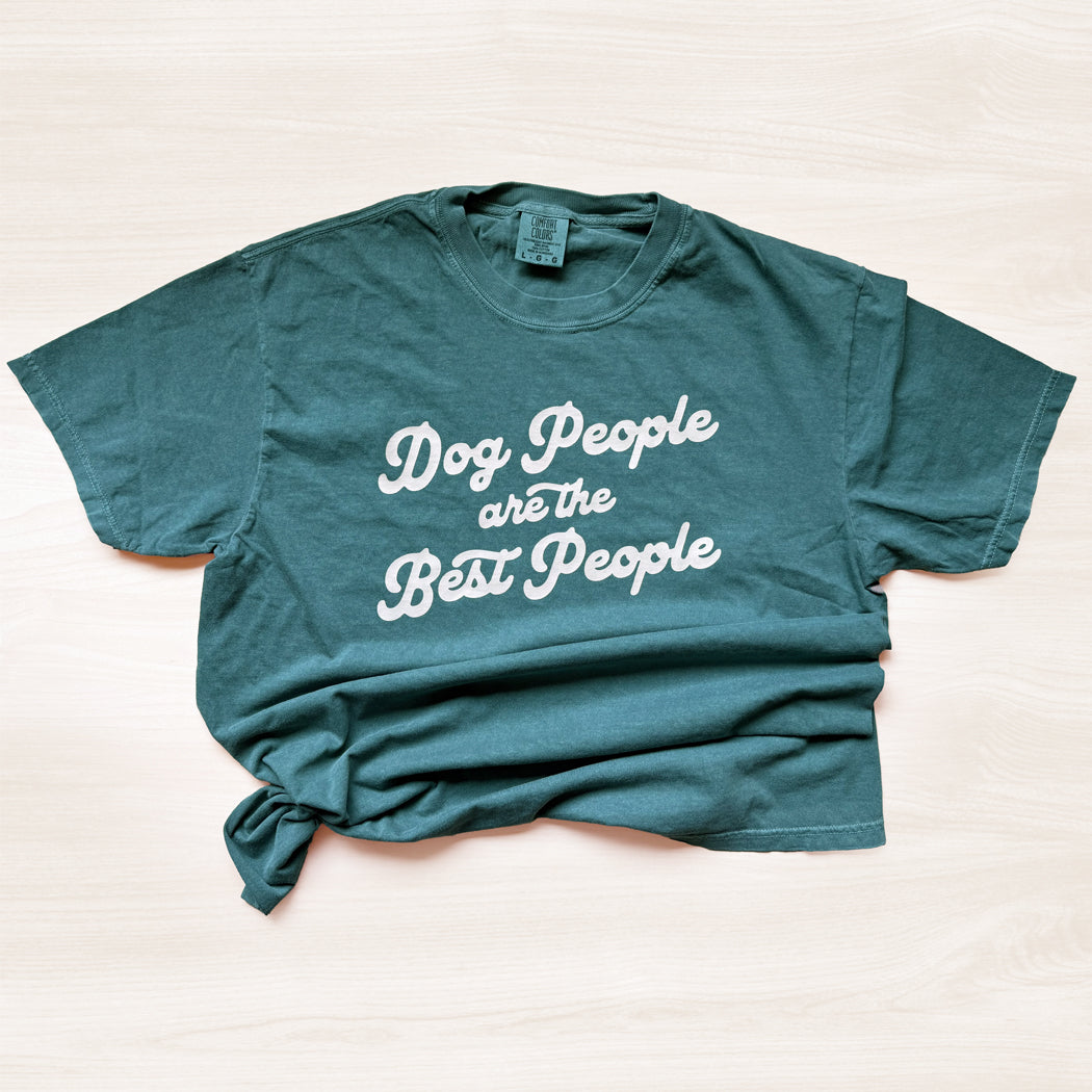 Dog People Are the Best People T-Shirt | Retro Comfort Colors Tee for Dog Lovers