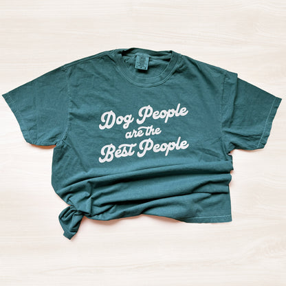 Dog People Are the Best People T-Shirt | Retro Comfort Colors Tee for Dog Lovers
