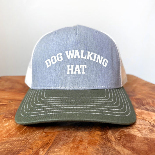 Dog Walking Hat – Trucker cap with mesh back or Dog Dads