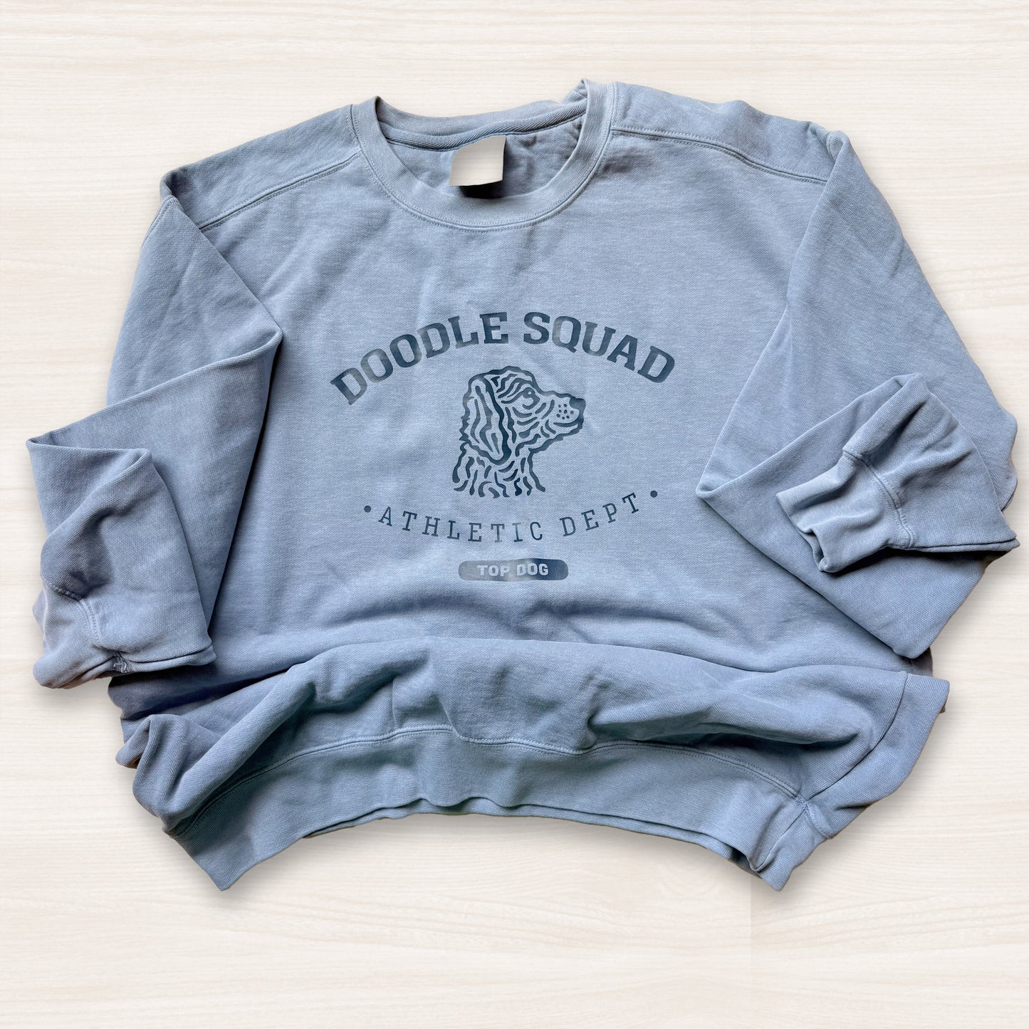 SALE: Doodle Squad Sweatshirt Light Blue