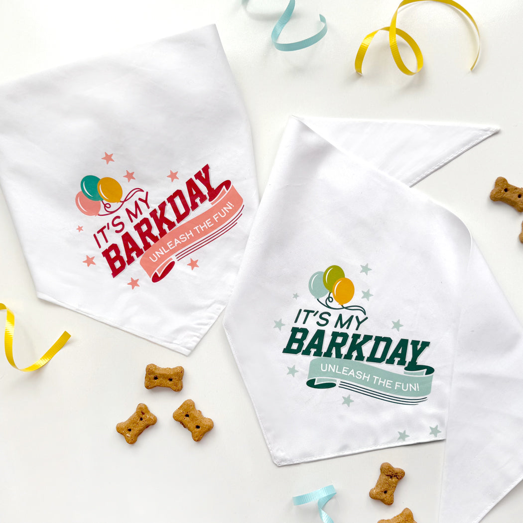 Happy Barkday Dog Bandana – Dog Birthday