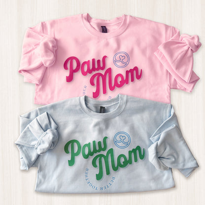 Paw Mom Sweatshirt | Dog Mom Graphic Crewneck