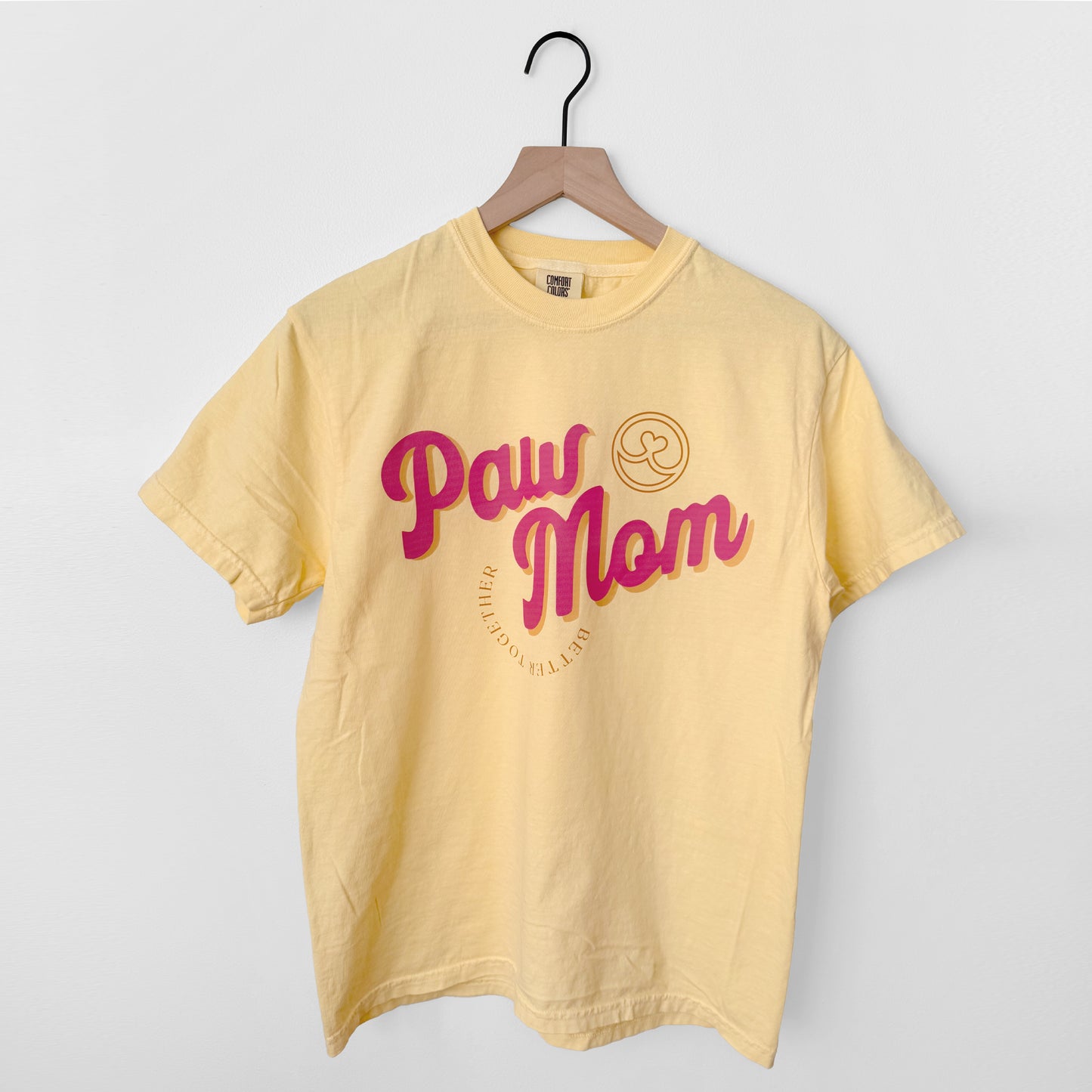 Paw Mom Graphic T-Shirt | Colorful Dog Mom Tee