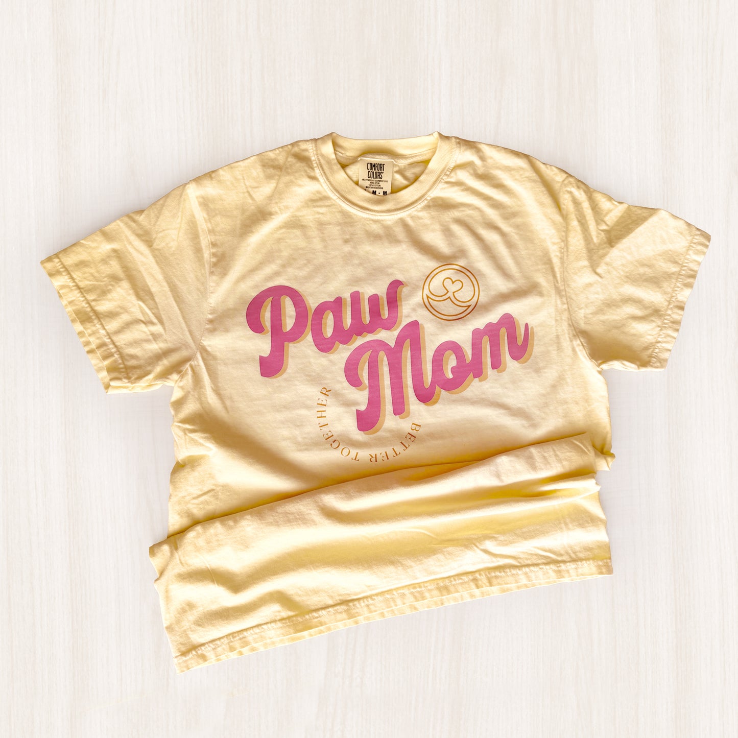 Paw Mom Graphic T-Shirt | Colorful Dog Mom Tee