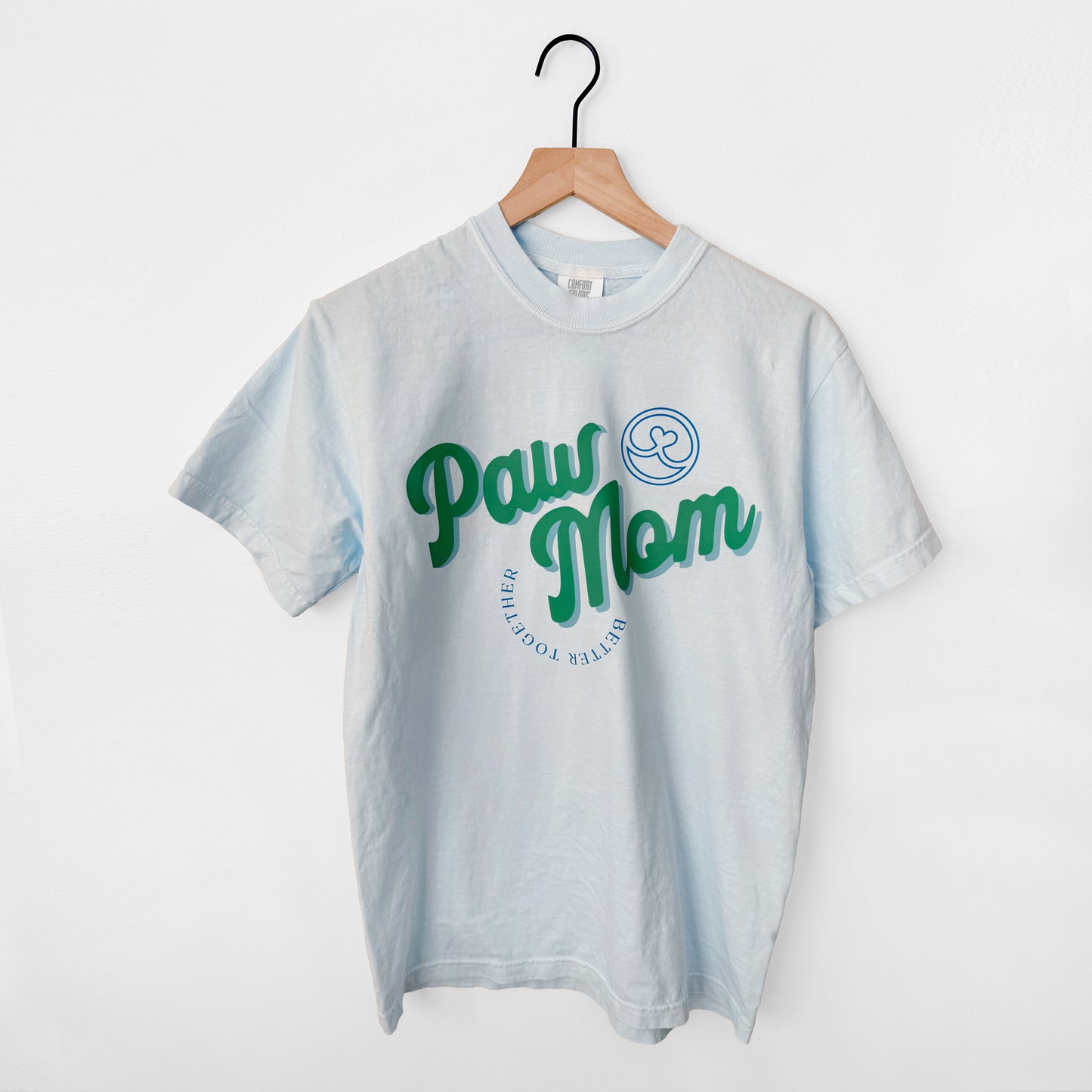 Paw Mom Graphic T-Shirt | Colorful Dog Mom Tee