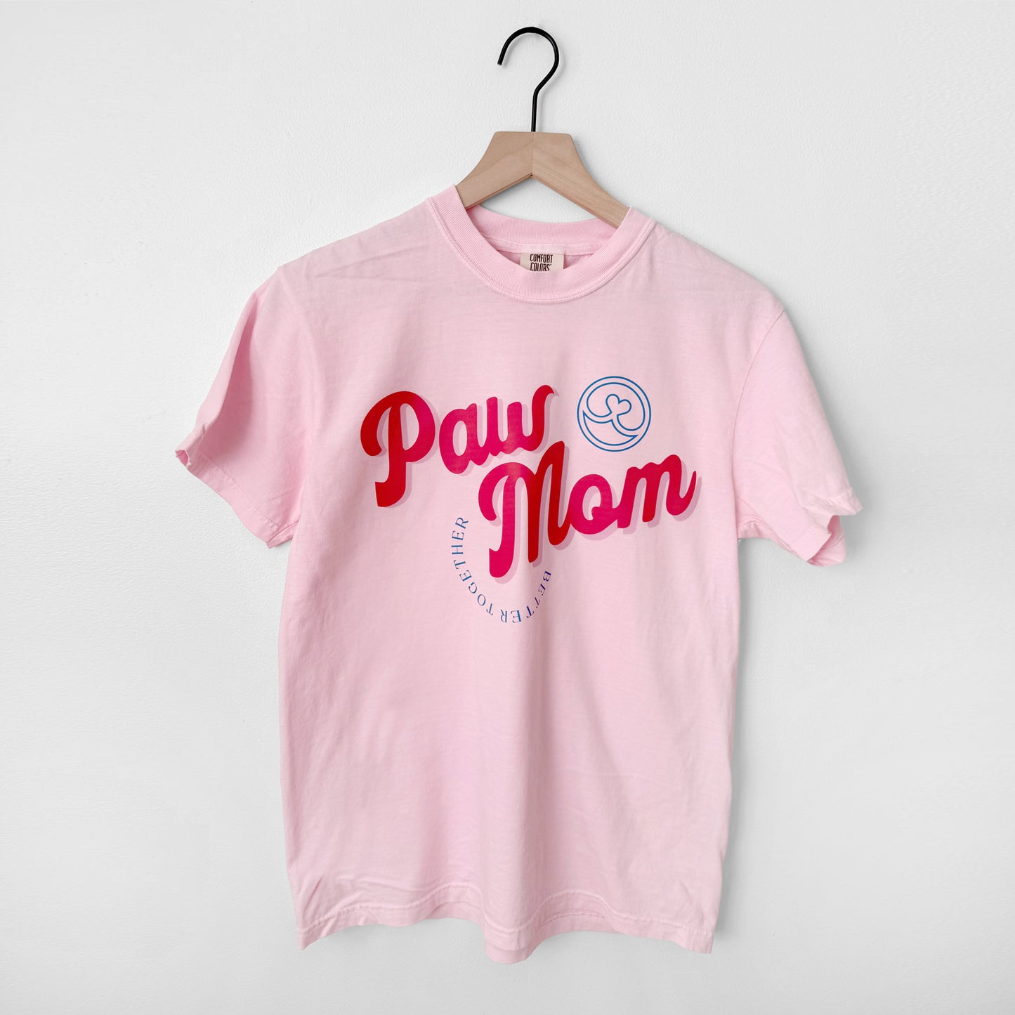 Paw Mom Graphic T-Shirt | Colorful Dog Mom Tee