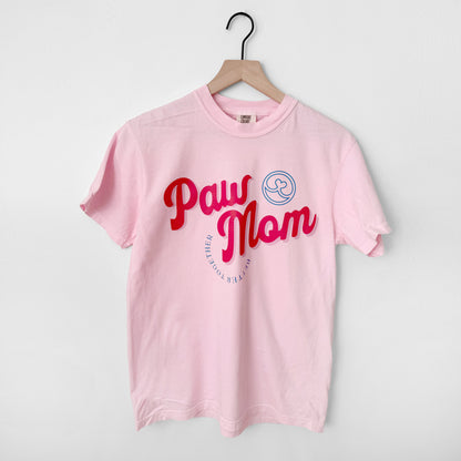 Paw Mom Graphic T-Shirt | Colorful Dog Mom Tee