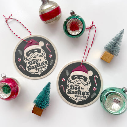 My Dog Is Santa’s Favorite – Dog-Themed Christmas Ornament