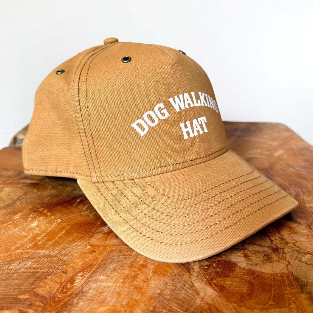 Dog Walking Hat | Classic Cotton Dad Cap for Dog Lovers in Olive, Navy & Wheat