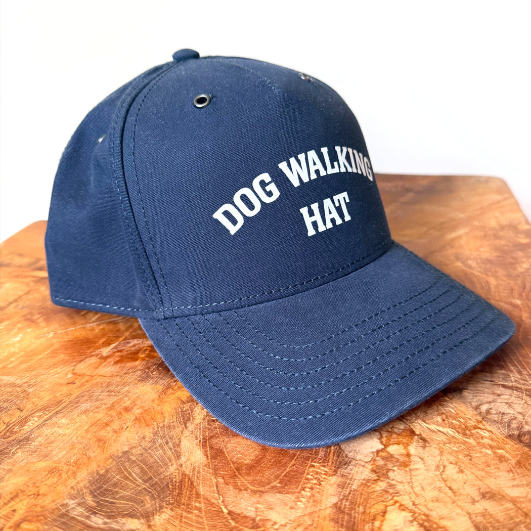 Dog Walking Hat | Classic Cotton Dad Cap for Dog Lovers in Olive, Navy & Wheat