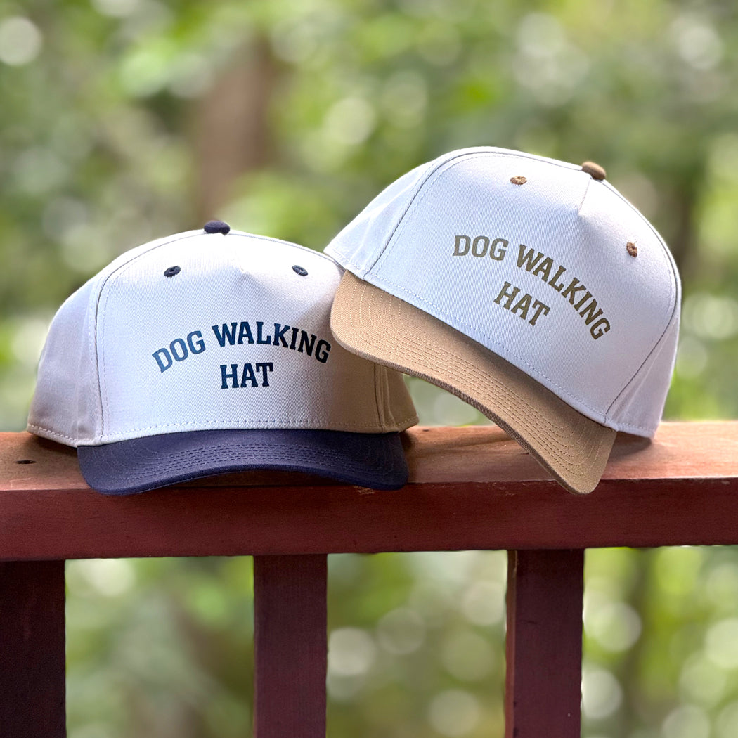 Two-tone cotton dad cap for dog lovers
