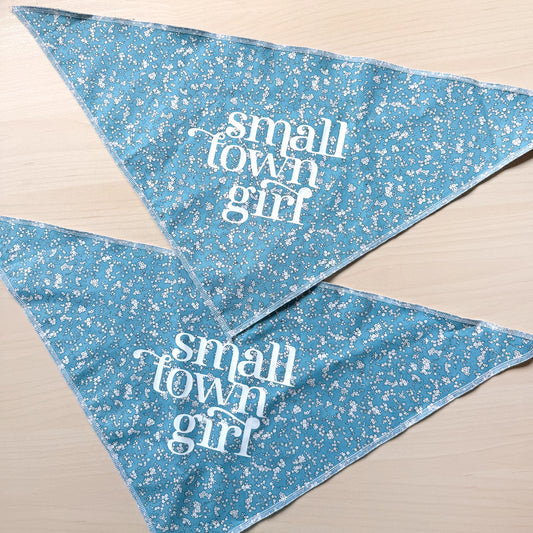 SALE: Small Town Girl Bandana: Blue